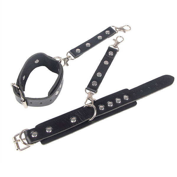 Subblime 953690 esposas con cinturón bondage negro talla única