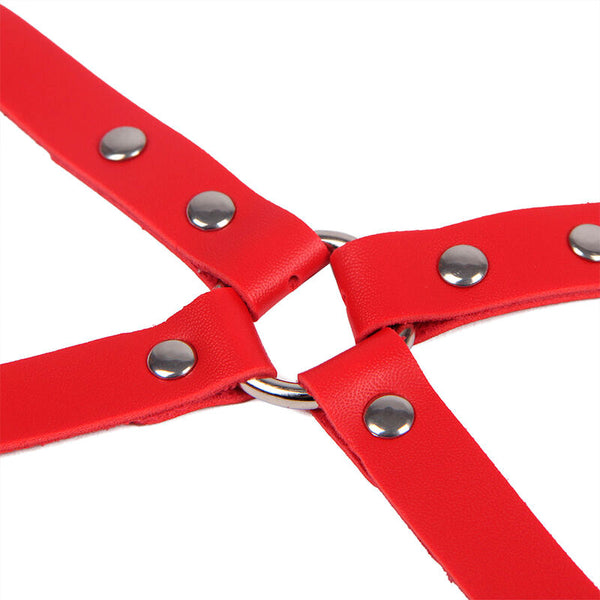 Subblime 953706 esposas con cinturón bondage rojo talla única