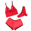 Subblime 953898 set 3 piezas encaje y saten rojo s m