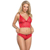 Subblime 953904 set 3 piezas encaje y saten rojo l xl