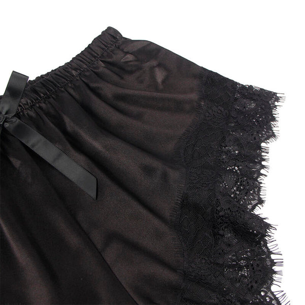 Subblime 953942 pijama sexy saten y encaje negro l xl