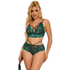 Subblime 954086 sujetador con bragas encaje verde S/M