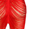 Subblime 954246 vestido de flecos con tanga rojo s m