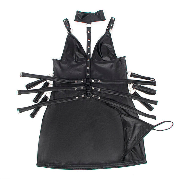Subblime 954413 body bondage de cuero negro l xl