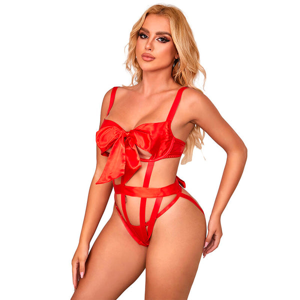 Subblime 954475 body sexy calado con lazo rojo