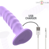 Brenda vibrador talla m diseño en espiral 10 vibraciones morado control remoto 2