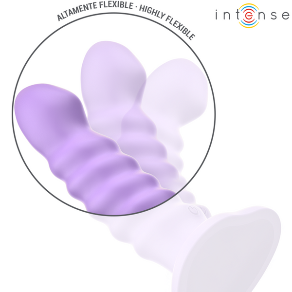 Brenda vibrador talla m diseño en espiral 10 vibraciones morado control remoto 2