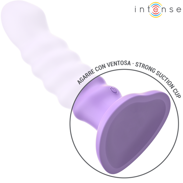 Brenda vibrador talla m diseño en espiral 10 vibraciones morado control remoto 2