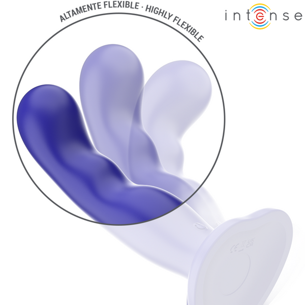 Shorty vibrador con ventosa azul control remoto 2