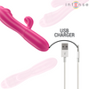 Ivy vibrador flexible 10 vibraciones con lengua estimuladora rosa