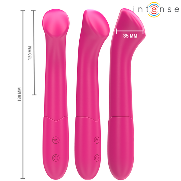 Paty vibrador 19 cm flexible 10 vibraciones modelo 2 rosa