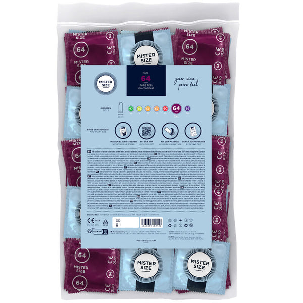 Mister preservativos talla xxl 64 mm (100 unidades)