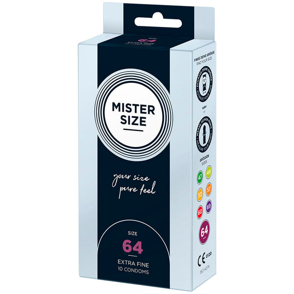 Mister preservativos talla xxl 64 mm (10 unidades)