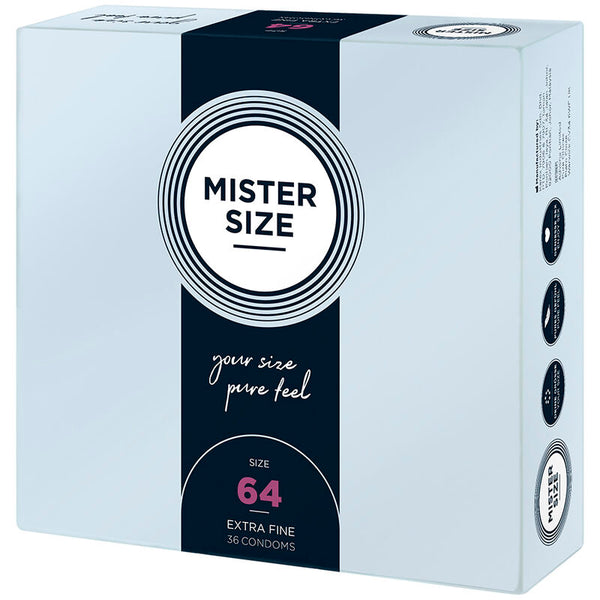 Mister preservativos talla xxl 64 mm (36 unidades)