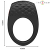 Clover anillo vibrador pene 10 vibraciones negro
