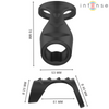 Intense theo anillo doble para pene silicona negro modelo 3