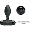 Plug anal vibrador Pretty Vibra con 10 vibraciones negro
