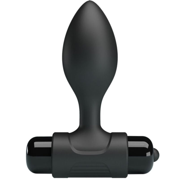 Plug anal vibrador Pretty Vibra con 10 vibraciones negro