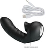 Hobgoblin funda vibradora para dedo 12 vibraciones con estimulador clítoris negro