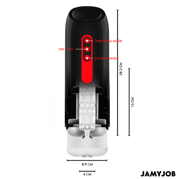 Phantom masturbador vagina automático 5 modos succionador y empuje
