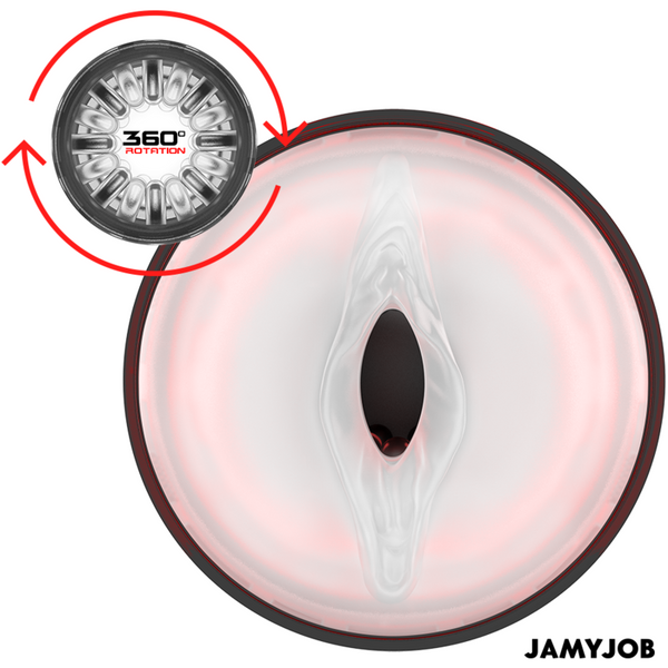Jamyjob cyclone masturbador vagina automático 10 modos rotación y empuje