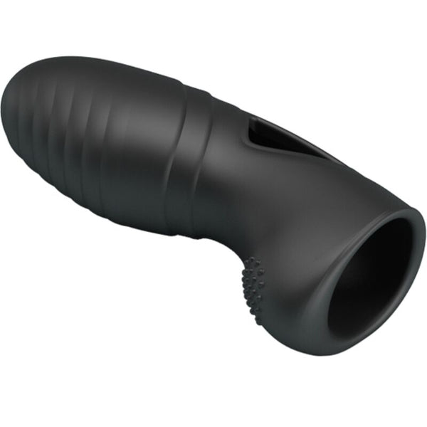 Alan vibrador de dedo silicona negro