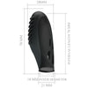 Gilo vibrador de dedo silicona negro
