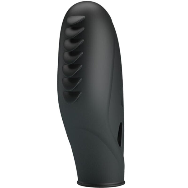 Gilo vibrador de dedo silicona negro