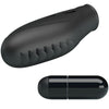 Gilo vibrador de dedo silicona negro