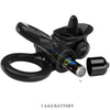 Passionate ring doble anillo vibrador con estimulador clítoris negro