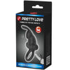 Anillo vibrador con estimulador rabbit clítoris 10 vibraciones negro