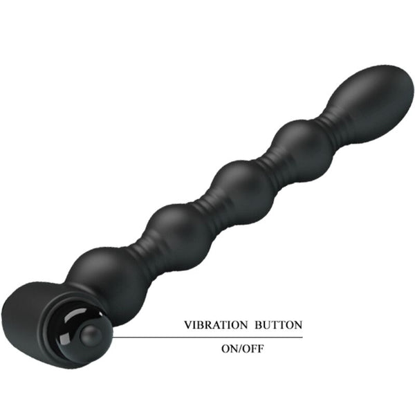 Pretty lynn plug anal silicona 10 vibraciones negro