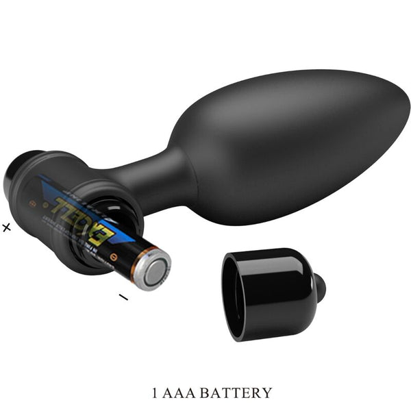 Plug anal vibrador Pretty Vibra 2 con 10 vibraciones negro