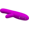 Angelique vibrador multifunción con estimulador de clítoris morado