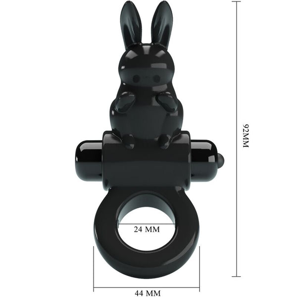 Exciting ring anillo vibrador rabbit 10 vibraciones negro