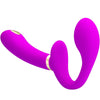 Thunderbird vibrador doble arnés control remoto morado