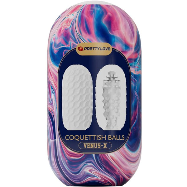 Pretty coquettish balls masturbador masculino silicona blanco