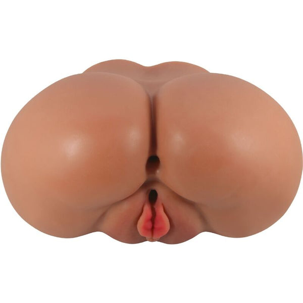 Luna trasero vibrador con vagina y ano realístico control remoto