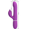 Vibrador y estimulador multifunción 4 en 1 morado