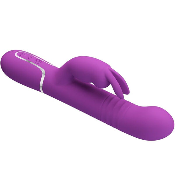 Coale vibrador rabbit multifunción 4 en 1 morado