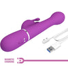 Dejon vibrador rabbit multifunción 3 en 1 morado