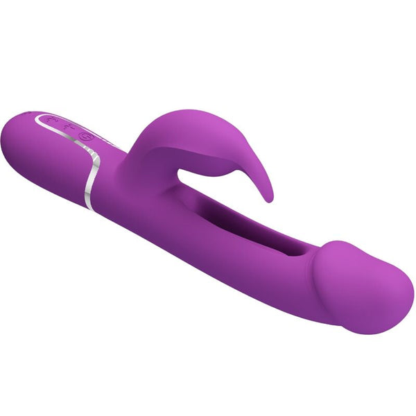 Kampas vibrador rabbit multifunción 3 en 1 morado