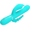 Cammy triple vibrador rabbit multifunción 4 en 1 azul