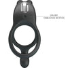 Seth doble anillo vibrador rabbit 7 vibraciones negro