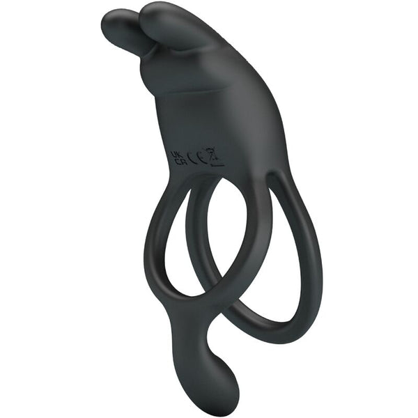 Seth doble anillo vibrador rabbit 7 vibraciones negro