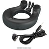 Dahlia anillo vibrador con estimulador de clítois 12 vibraciones negro