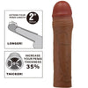 Pretty chane funda para pene con extensión de 5 cm mulato