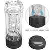 Tamara masturbador masculino vibrador multivelocidad negro