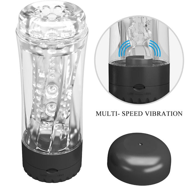 Tamara masturbador masculino vibrador multivelocidad negro