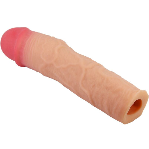 Pretty stevenson funda pene con extensión de 7.6 cm natural